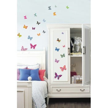Set 25 de autocolante ambiance butterflies