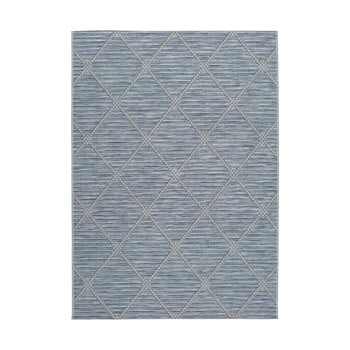 Covor pentru exterior universal cork, 130 x 190 cm, albastru