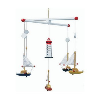 Carusel legler sailboat and lighthouse mobile