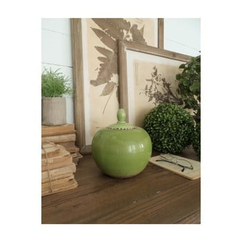 Recipient din ceramică Orchidea Milano Potiche, înălțime 20 cm, verde