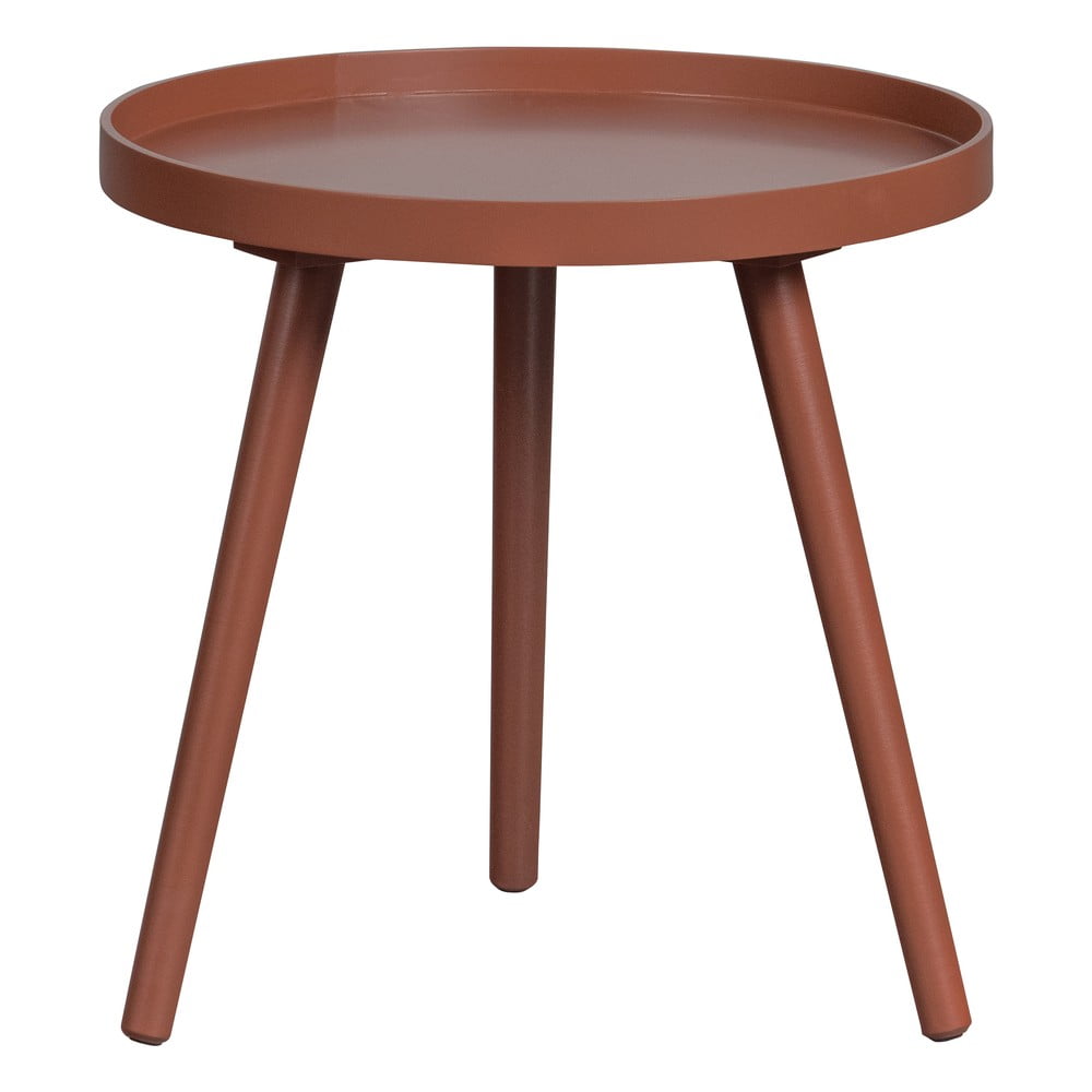 Červený odkládací stolek WOOOD Sasha, ø 41 cm