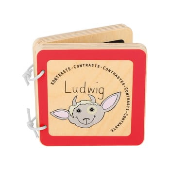 Carte din lemn pentru copii legler ludwig the billy goat