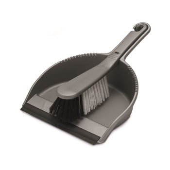 Set făraș și mătură cu cap moale addis, gri