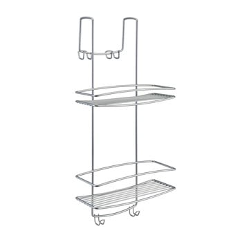 Etajeră atașabilă cu 2 nivele pentru baie metaltex onda