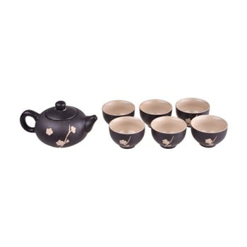 Set ceainic și 6 căni bambum fornia, negru