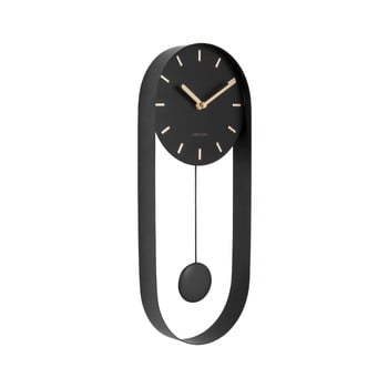 Ceas de perete cu pendul karlsson charm, negru