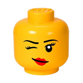 Cutie depozitare lego® winky l, galben, ⌀ 24,2 cm