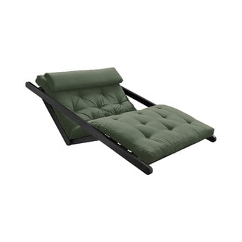 Canapea extensibilă karup design figo black, verde