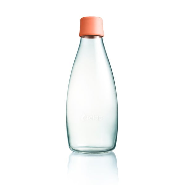 Meruňkově oranžová skleněná lahev ReTap s doživotní zárukou, 800 ml