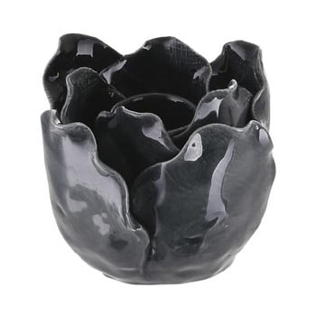 Suport din ceramică pentru lumânare a simple mess svir, negru