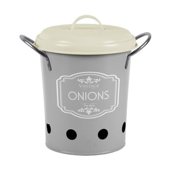 Recipient metalic pentru ceapă ego dekor, 4,4 l, gri