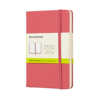 Caiet cu copertă rezistentă moleskine daisy, 192 pag., roz