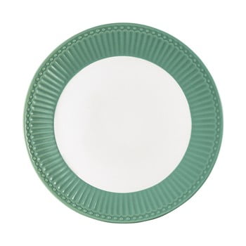 Farfurie din ceramică green gate alice, ø 23 cm, verde închis