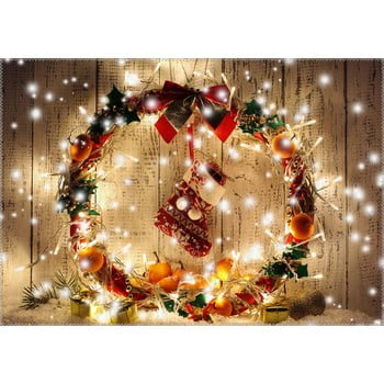 Covor vitaus christmas period lit up santa, 50 x 80 cm