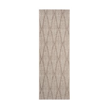 Covor potrivit pentru exterior bougari pella, 70 x 200 cm, maro - bej