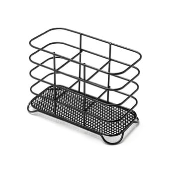Scurgător tacâmuri addis, 18,5 x 8,5 x 13 cm, negru