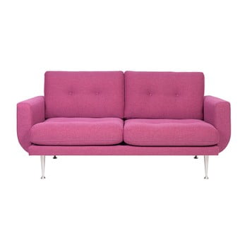 Canapea cu 2 locuri Scandic Fly, roz - violet