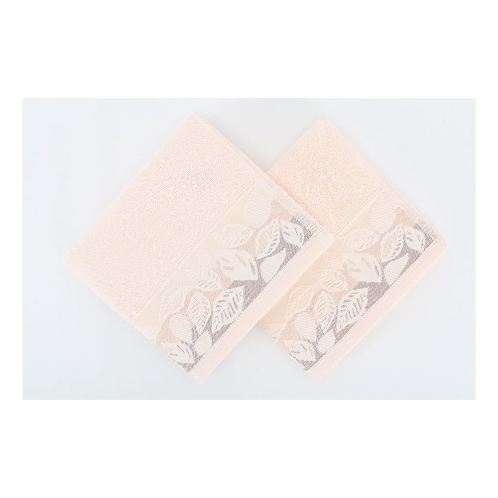 Sada 2 ručníků Floras Pink, 50x90 cm