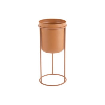 Ghiveci metalic pentru podea pt living tub, înălțime  32 cm, maro caramel