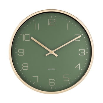 Ceas de perete karlsson elegance, verde