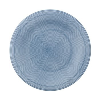 Farfurie din porțelan pentru salată Like by Villeroy & Boch Group, 21,5 cm, albastru