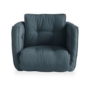 Fotoliu extensibil karup design dice petrol blue, albastru