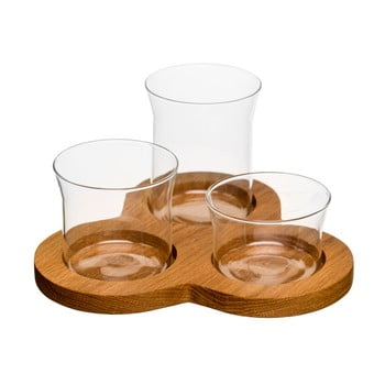 Tavă cu boluri sagaform oval oak serving set