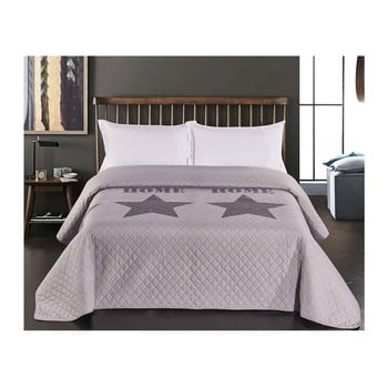 Cuvertură reversibilă din microfibră decoking starly, 170 x 270 cm, gri