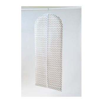 Husă textilă pentru îmbrăcăminte compactor clear, 137 cm, alb