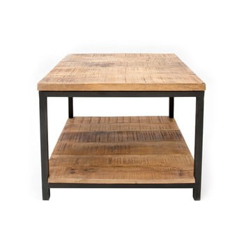 Măsuță cu blat din lemn de mango label51 vintage, 60 x 60 cm, negru