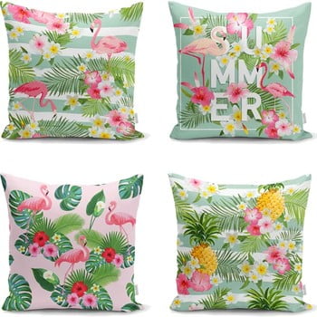 Set 4 fețe de pernă minimalist cushion covers naturia, 45 x 45 cm