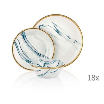 Set 18 vase din porțelan Mia Lucid Blues