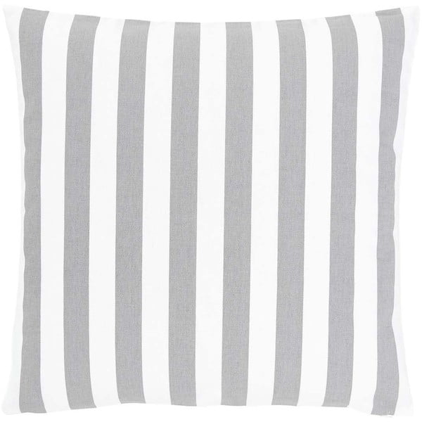 Bílo-šedý bavlněný dekorativní povlak na polštář Westwing Collection Timon, 50 x 50 cm