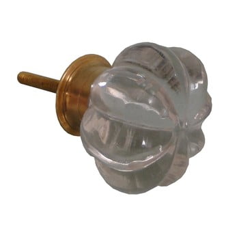 Mâner din sticlă antic line knob