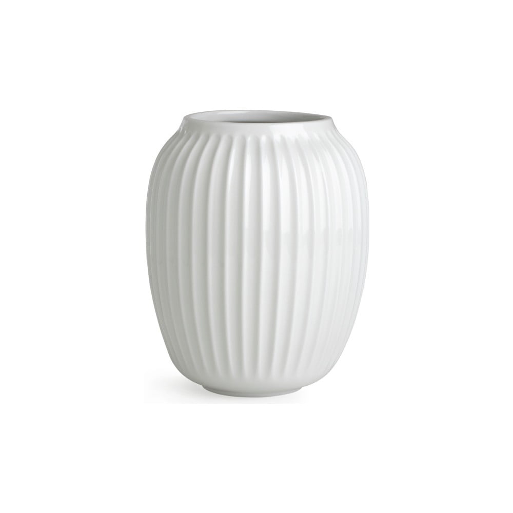 Bílá kameninová váza Kähler Design Hammershoi, ⌀ 16,5 cm