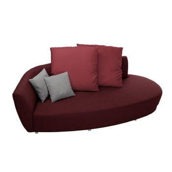 Canapea cu trei locuri Florenzzi Viotti, spătar pe partea stângă, roșu