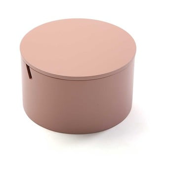 Cutie din lemn pentru bijuterii versa pinky, ø 14 cm, roz
