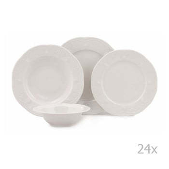 Set veselă 24 piese din porțelan kutahya stitched