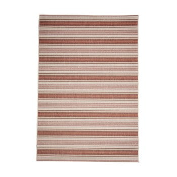 Covor adecvat pentru exterior floorita riga, 135 x 190 cm, bej - roșu