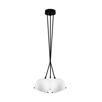 Lustră myoo elementary,opal mat/negru/negru
