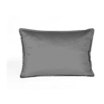 Față de pernă decorativă velvet atelier sigma, 50 x 35 cm, gri