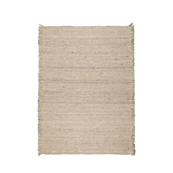 Béžový vlněný koberec Zuiver Frills, 170 x 240 cm