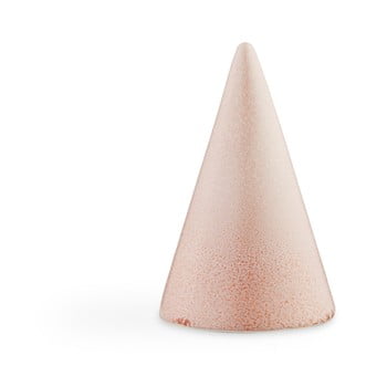 Statuetă decorativă din ceramică Kähler Design Glazed Cone Rose, înălțime 11 cm, roz