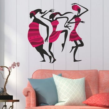 Autocolant decorativ pentru perete pink woman