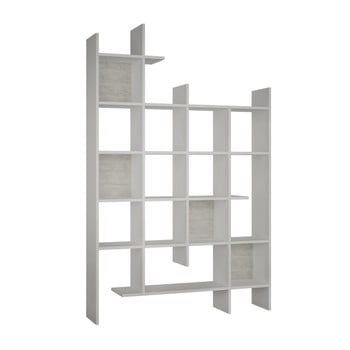 Bibliotecă manco white, alb