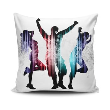 Față de pernă cu adaos de bumbac cushion love trio, 45 x 45 cm