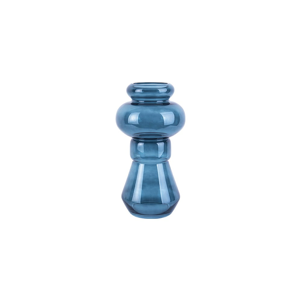 Modrá skleněná váza PT LIVING Morgana, výška 35 cm