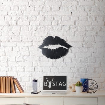 Decorațiune din metal pentru perete lips, 49 x 35 cm