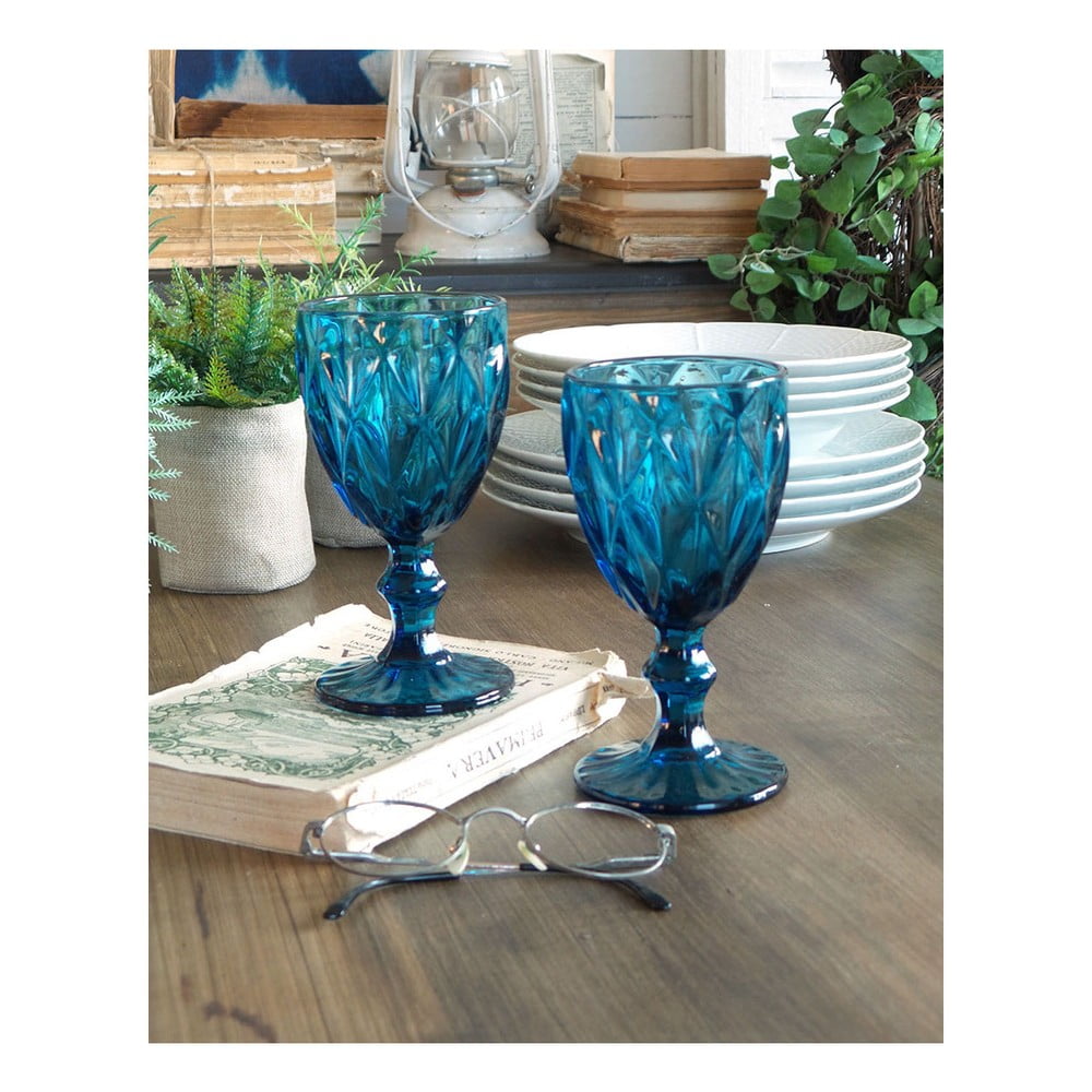 Set 12 Pahare Colorate Cu Picior Orchidea Milano Coastal Bonami