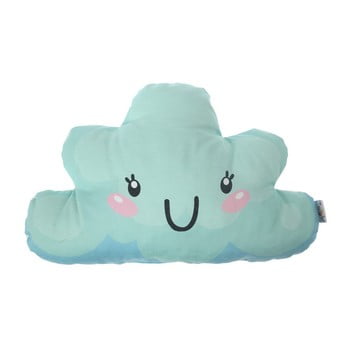 Pernă din amestec de bumbac pentru copii apolena pillow toy arro, 21 x 40 cm, turcoaz